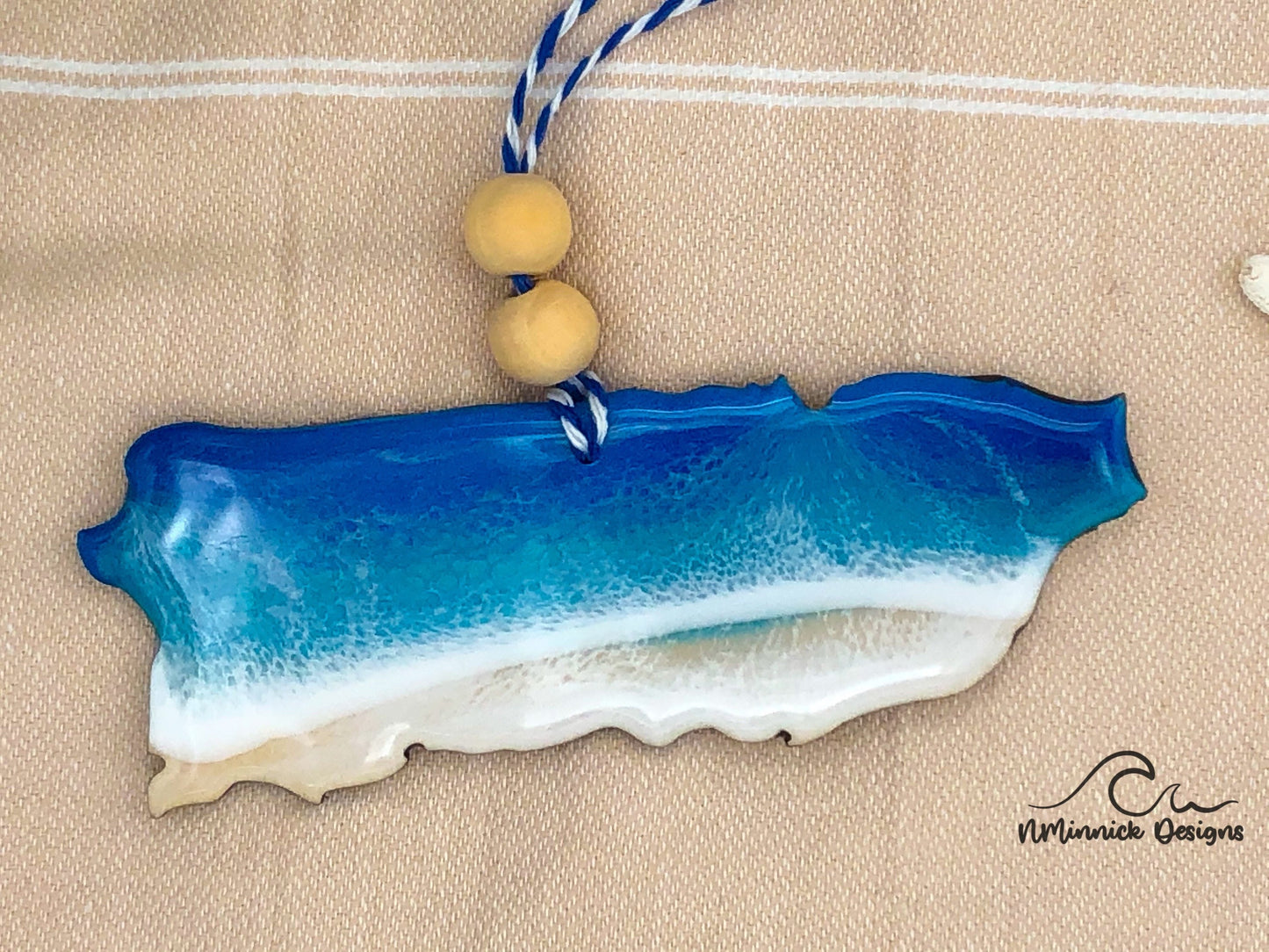 Puerto Rico Beach Christmas Ornament