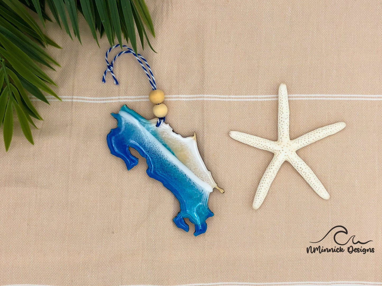 Costa Rica Beach Christmas Ornament