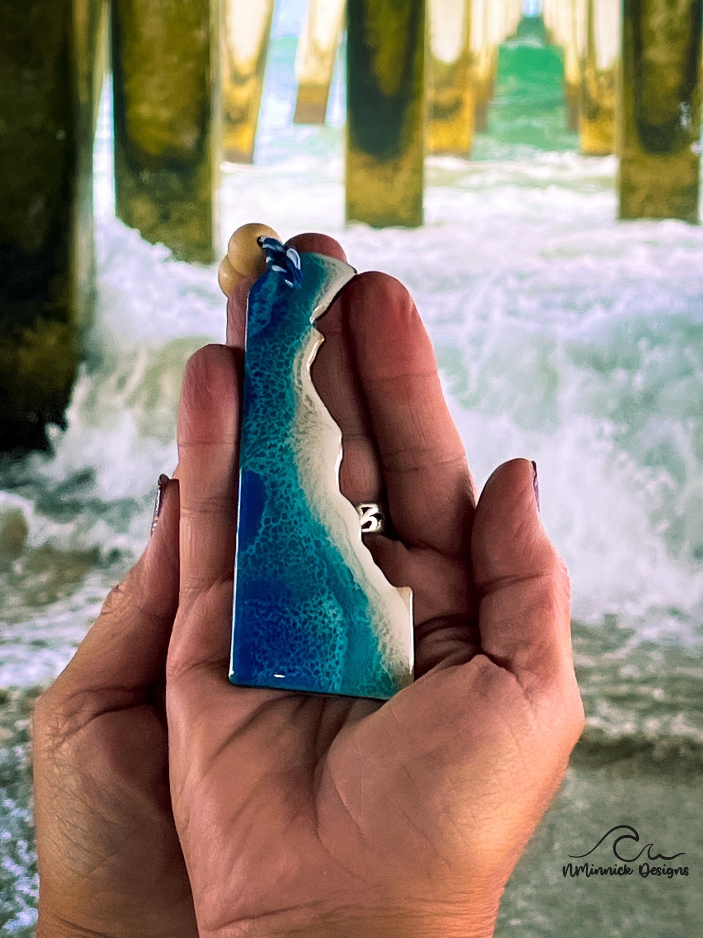 Delaware Beach Christmas Ornament