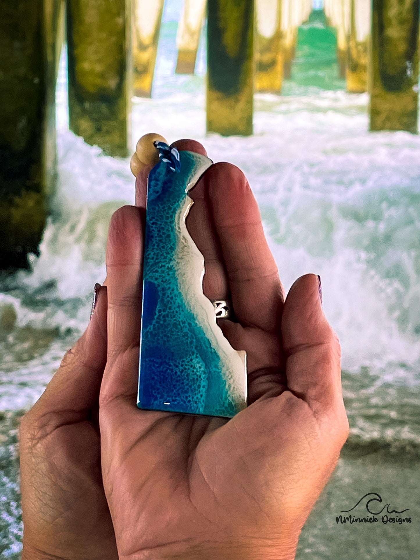 Delaware Beach Christmas Ornament