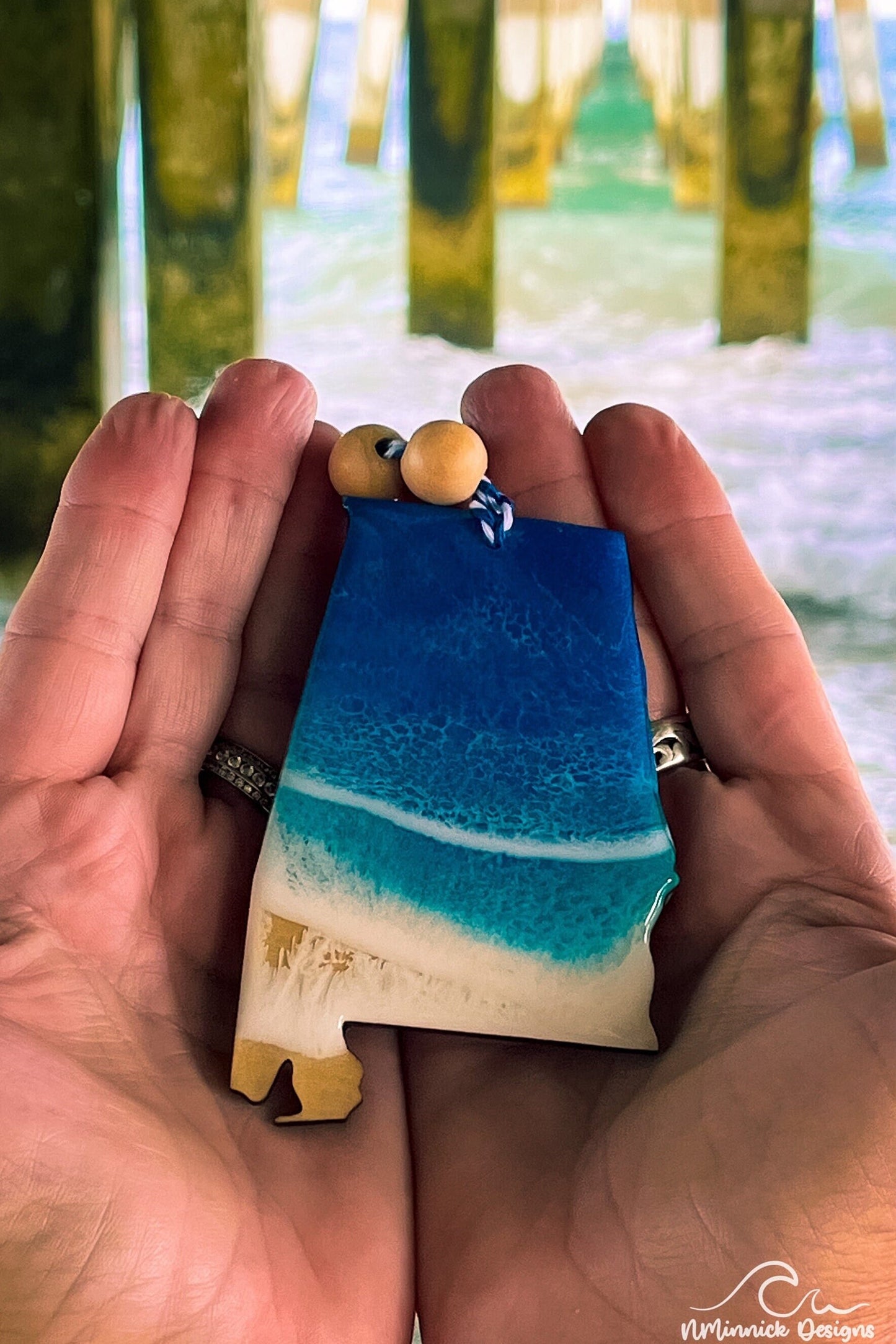 Alabama Beach Christmas Ornament