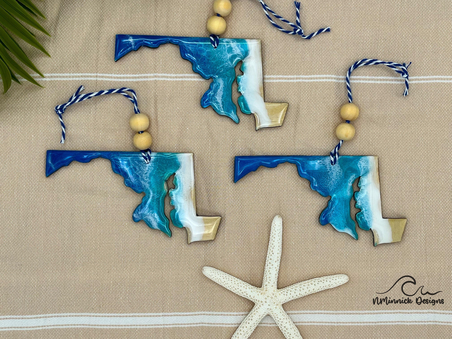 Maryland Beach Christmas Ornament