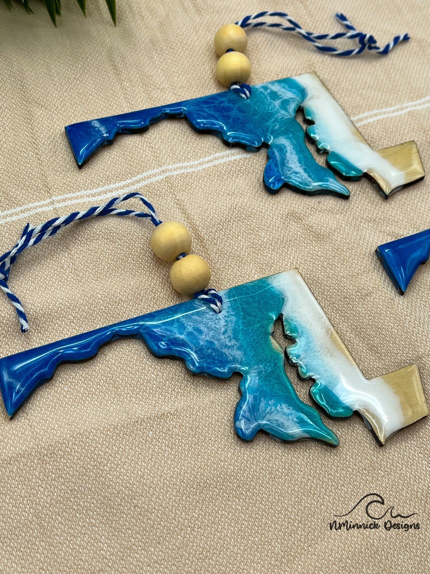 Maryland Beach Christmas Ornament