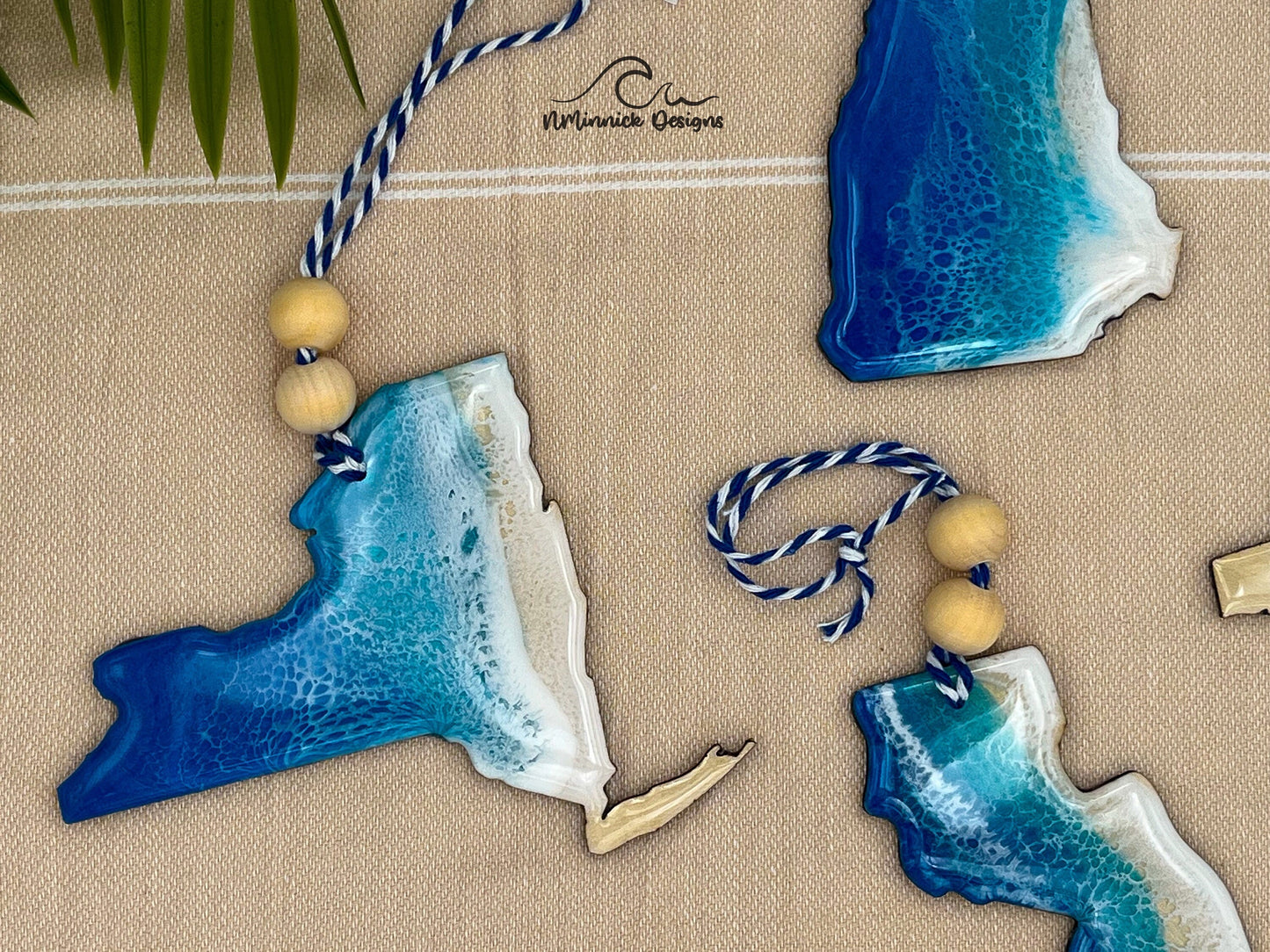 New York Beach Christmas Ornament