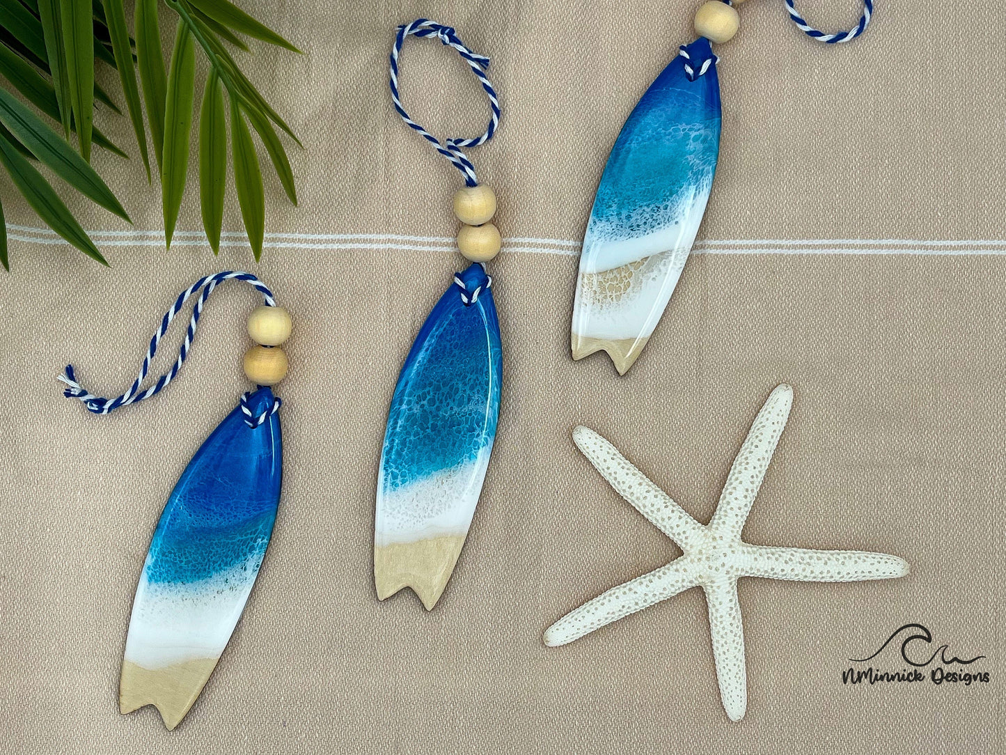 Surfboard Beach Ornament