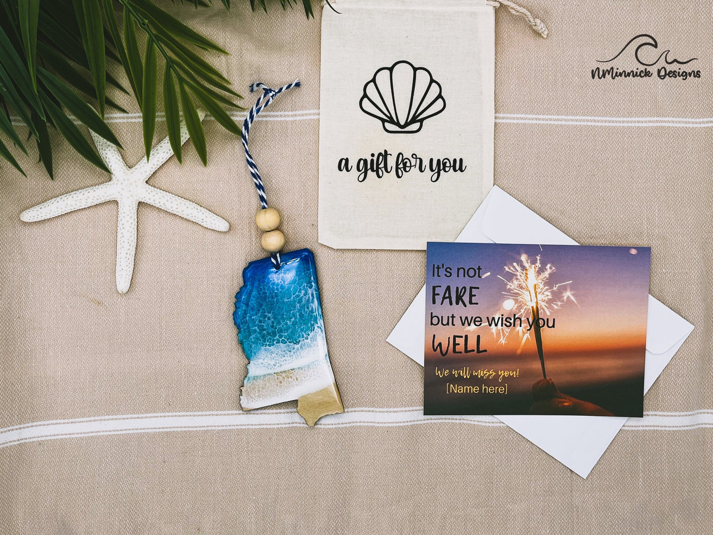 Mississippi Ornament Gift Box with Keepsake Ornament Gift Bag and Custom Card