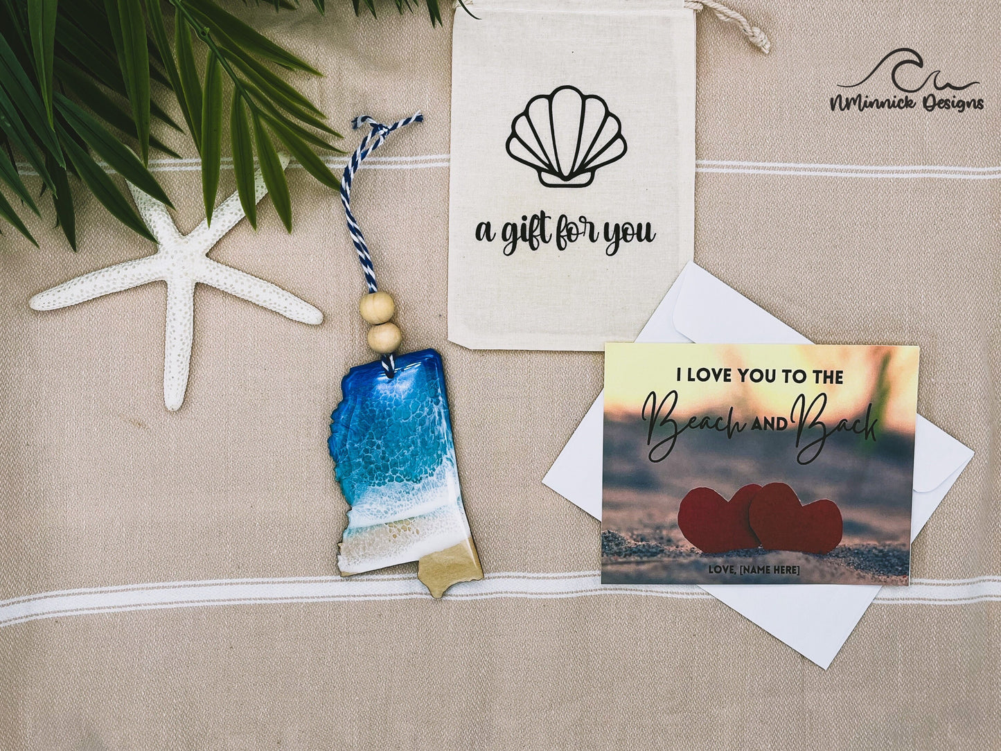 Mississippi Ornament Gift Box with Keepsake Ornament Gift Bag and Custom Card