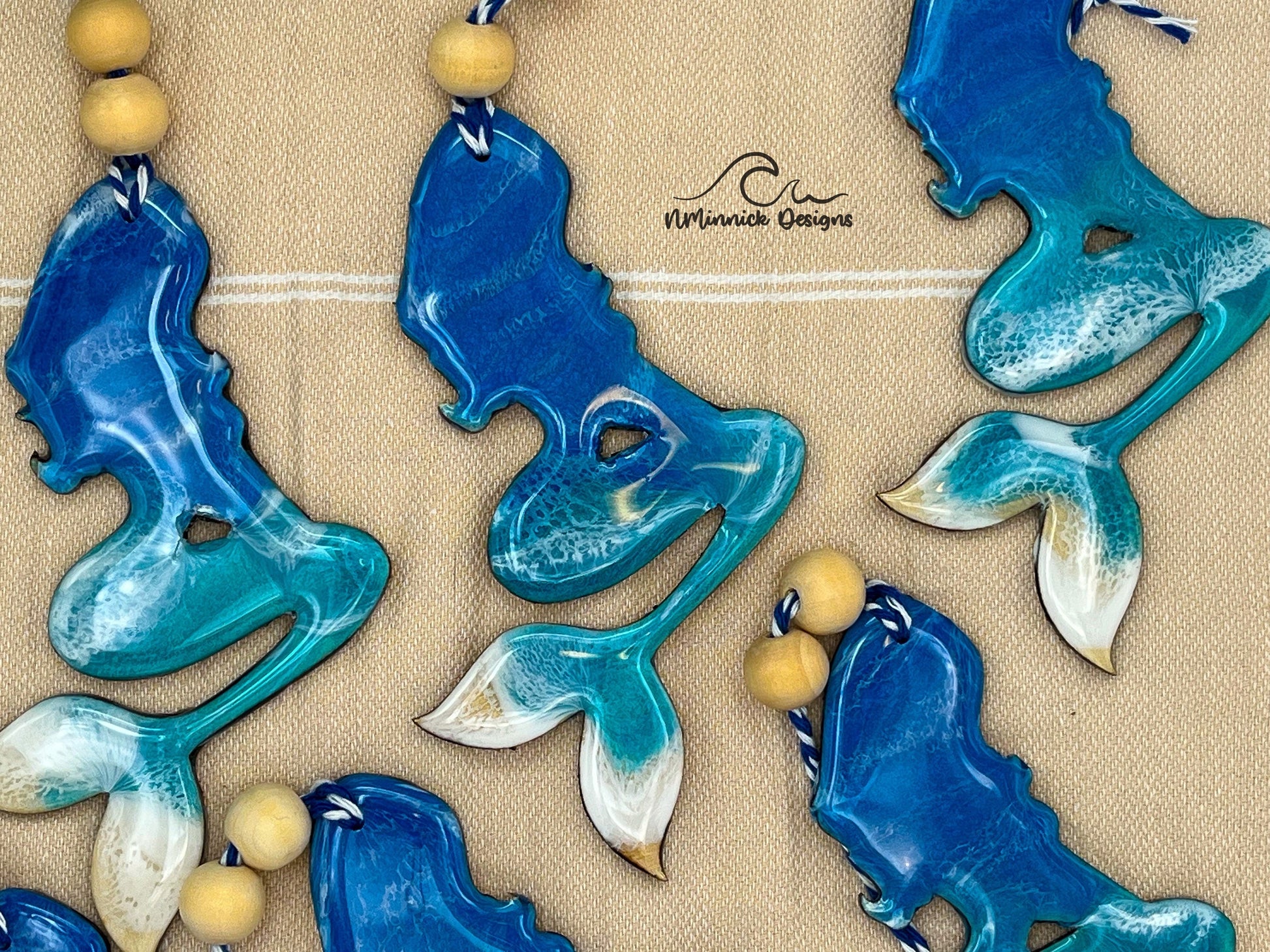Mermaid Ornament Gift Box with Keepsake Gift Bag and Custom Card