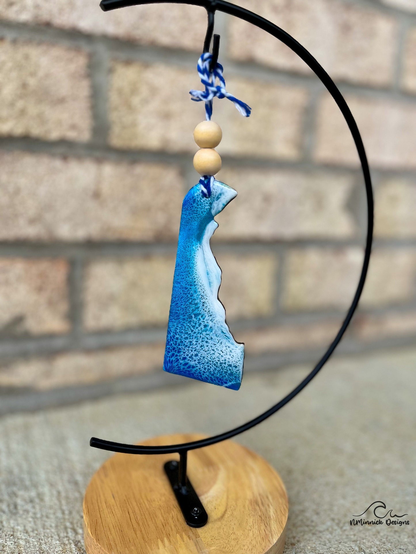 Delaware Beach Christmas Ornament