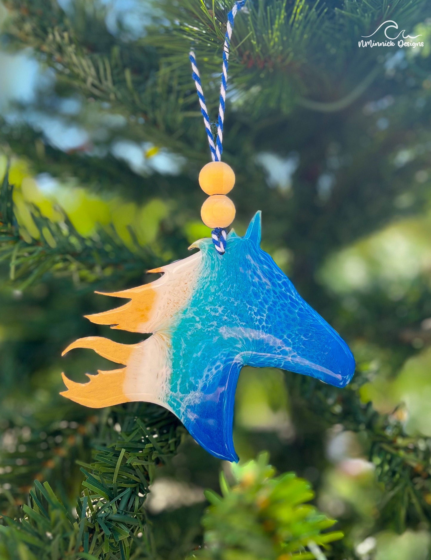 Outer Banks Wild Horse Beach Ornament