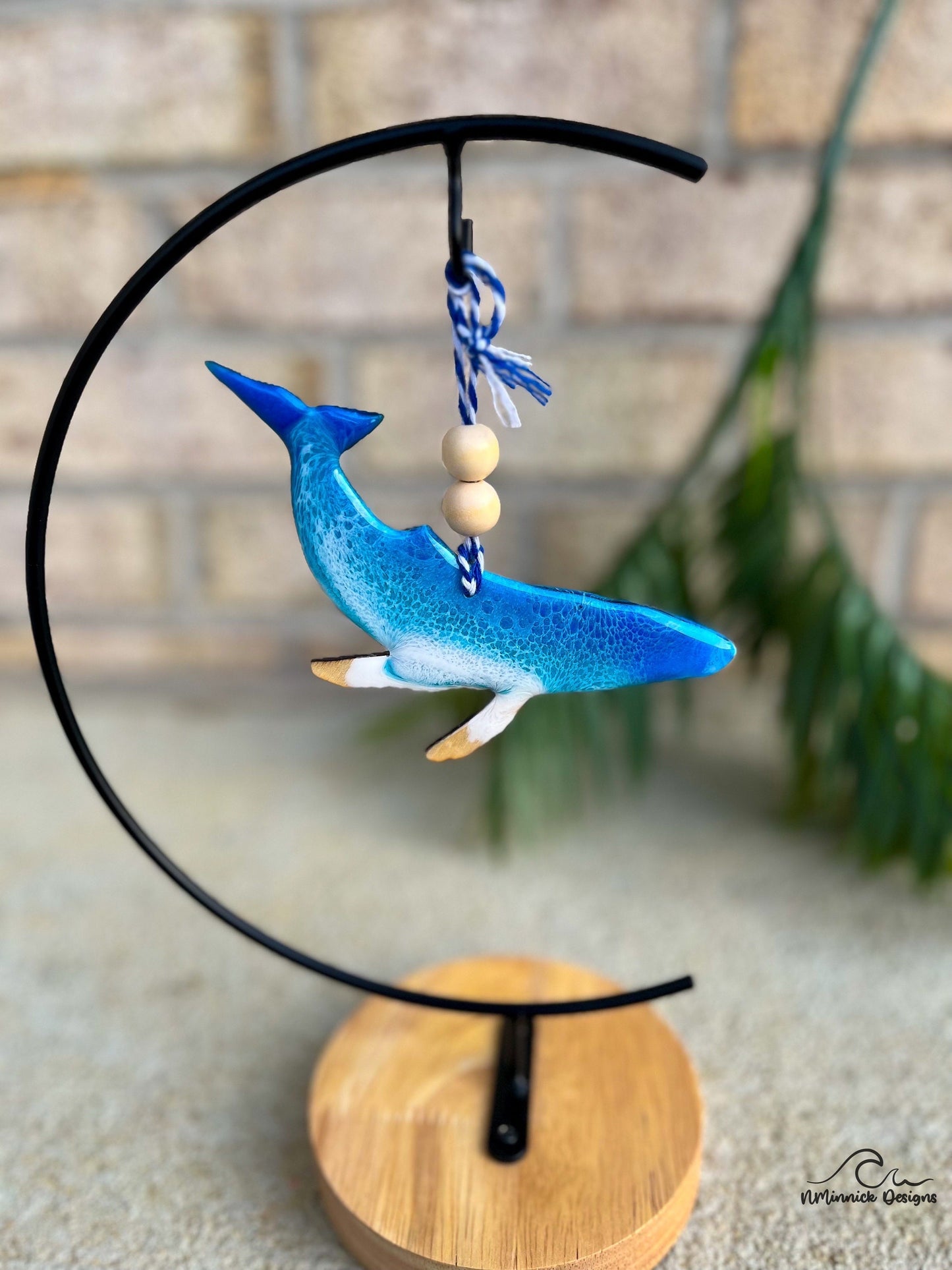 Humpback Whale Ornament Gift Box with Keepsake Ornament Gift Bag and Custom Card