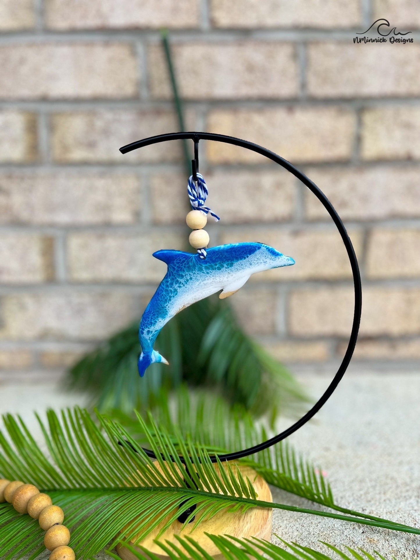 Dolphin Ocean Resin Christmas Ornament