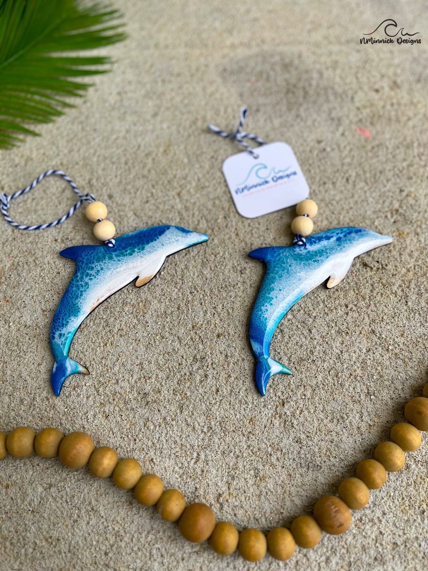 Dolphin Ocean Resin Christmas Ornament