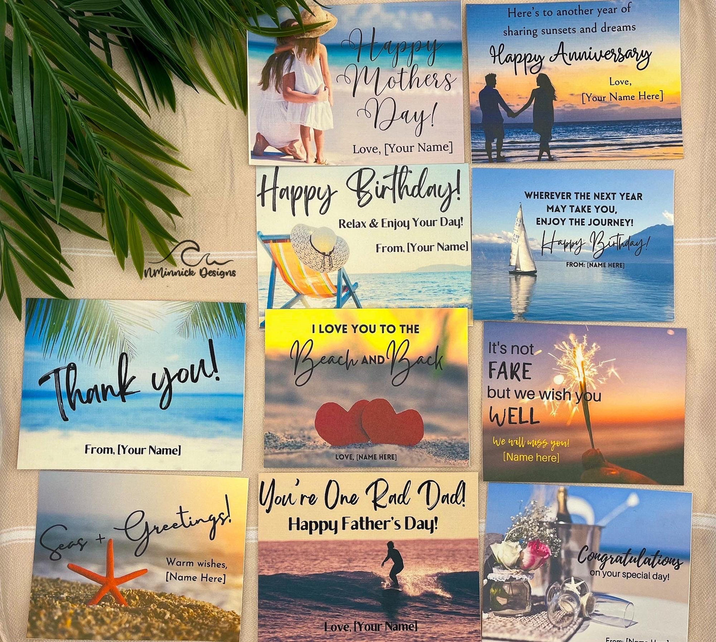 Puerto Rico Ocean Resin Ornament Gift Box with Muslin Bag and Personalized Card, Vacation Memories, Beach Gifts, Ocean Waves