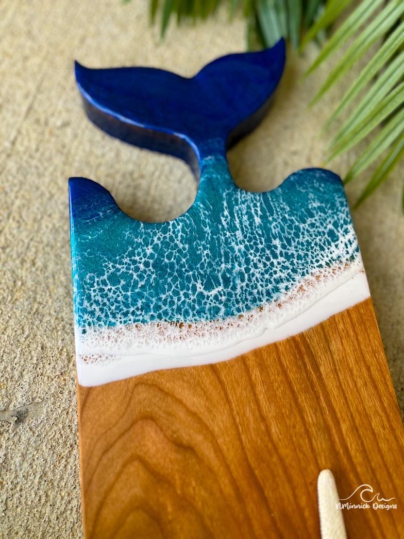 Mermaid Tail Wood Charcuterie Board