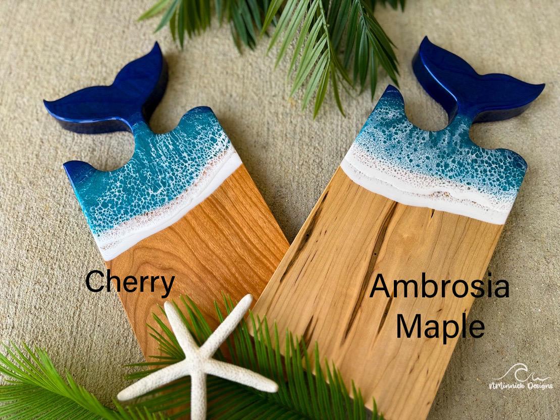 Mermaid Tail Wood Charcuterie Board