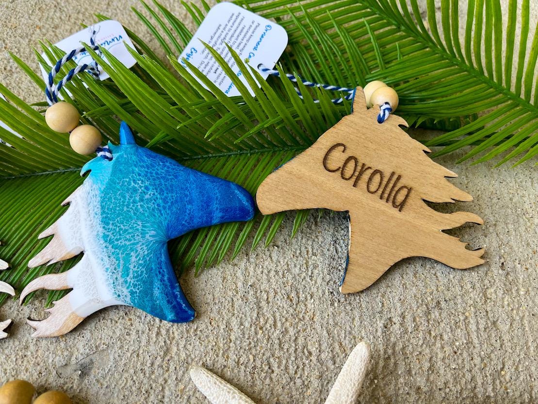 Outer Banks Wild Horse Beach Ornament
