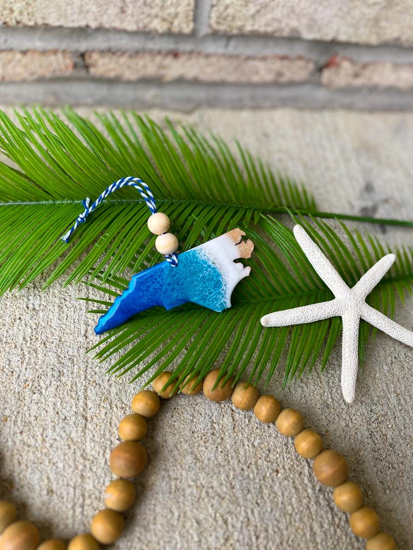 North Carolina Beach Christmas Ornament