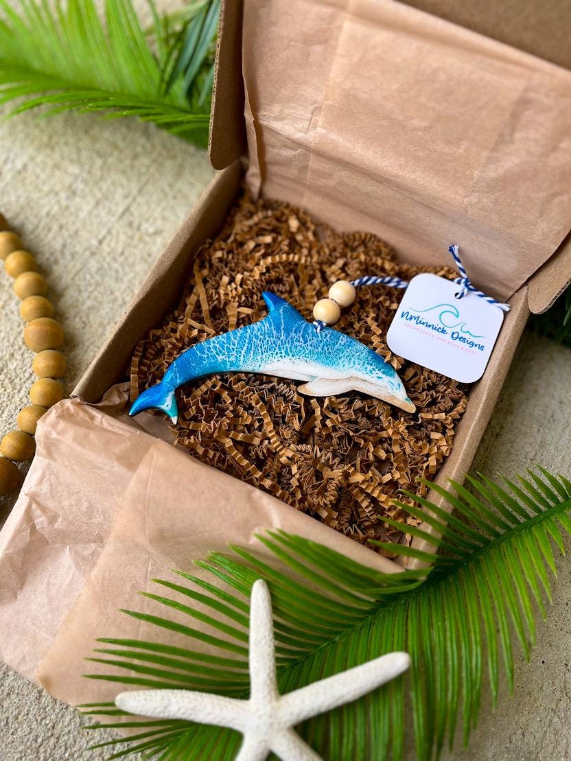 Dolphin Ocean Resin Christmas Ornament