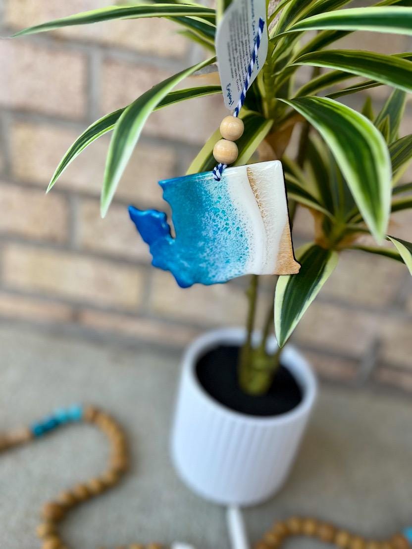 Washington State Beach Christmas Ornament