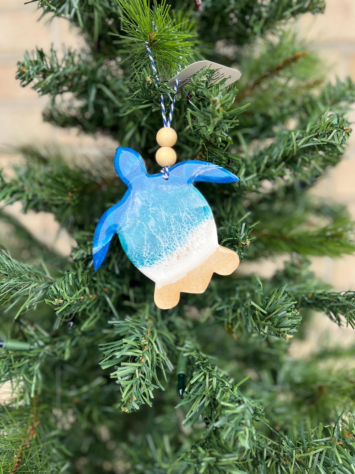 Sea Turtle Ocean Resin Ornament