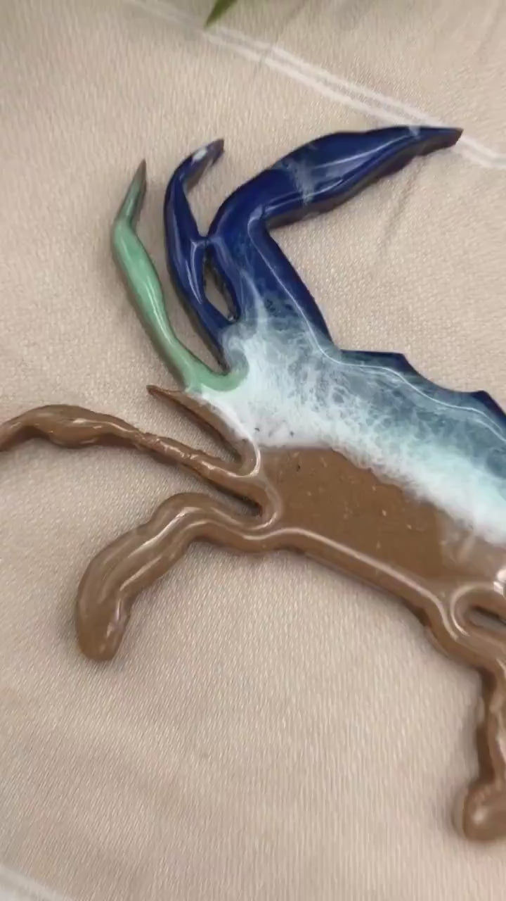 Crab Wall Art, Crab Decor, Beach House Decor, Ocean Wall Art, Under the Sea, Coastal Wall Art