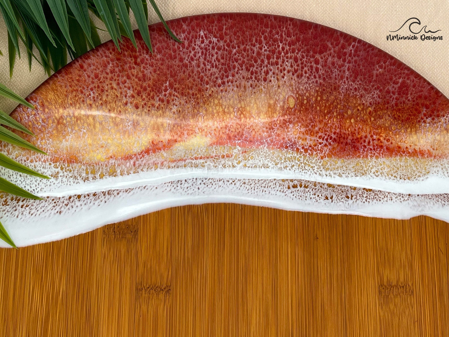Autumn Ocean, Resin Lazy Susan, Thanksgiving Table Centerpiece, Coastal Lazy Susan, Autumn Decor, Fall Kitchen Decor, Fall Table Decor