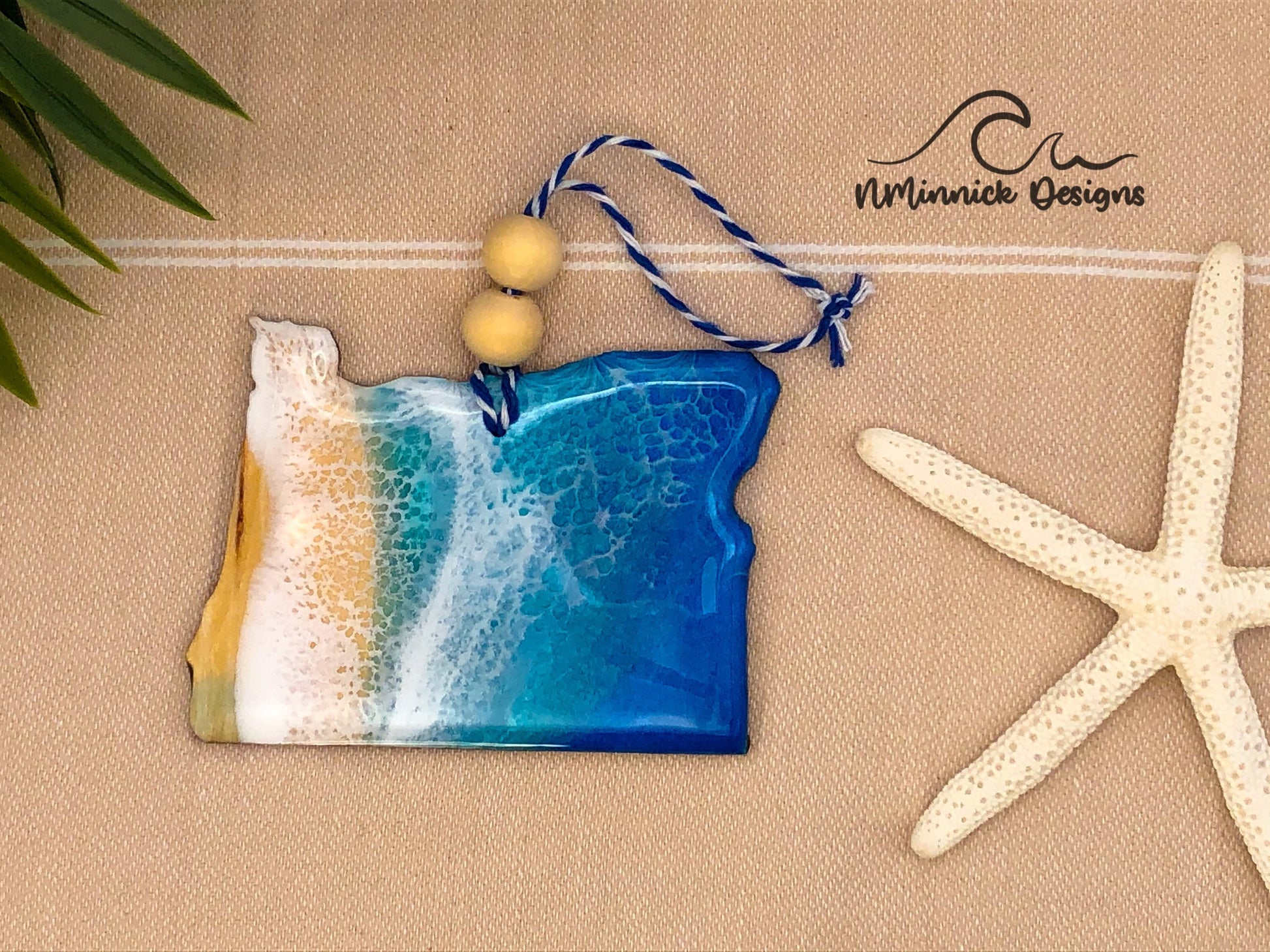 Oregon Beach Christmas Ornament