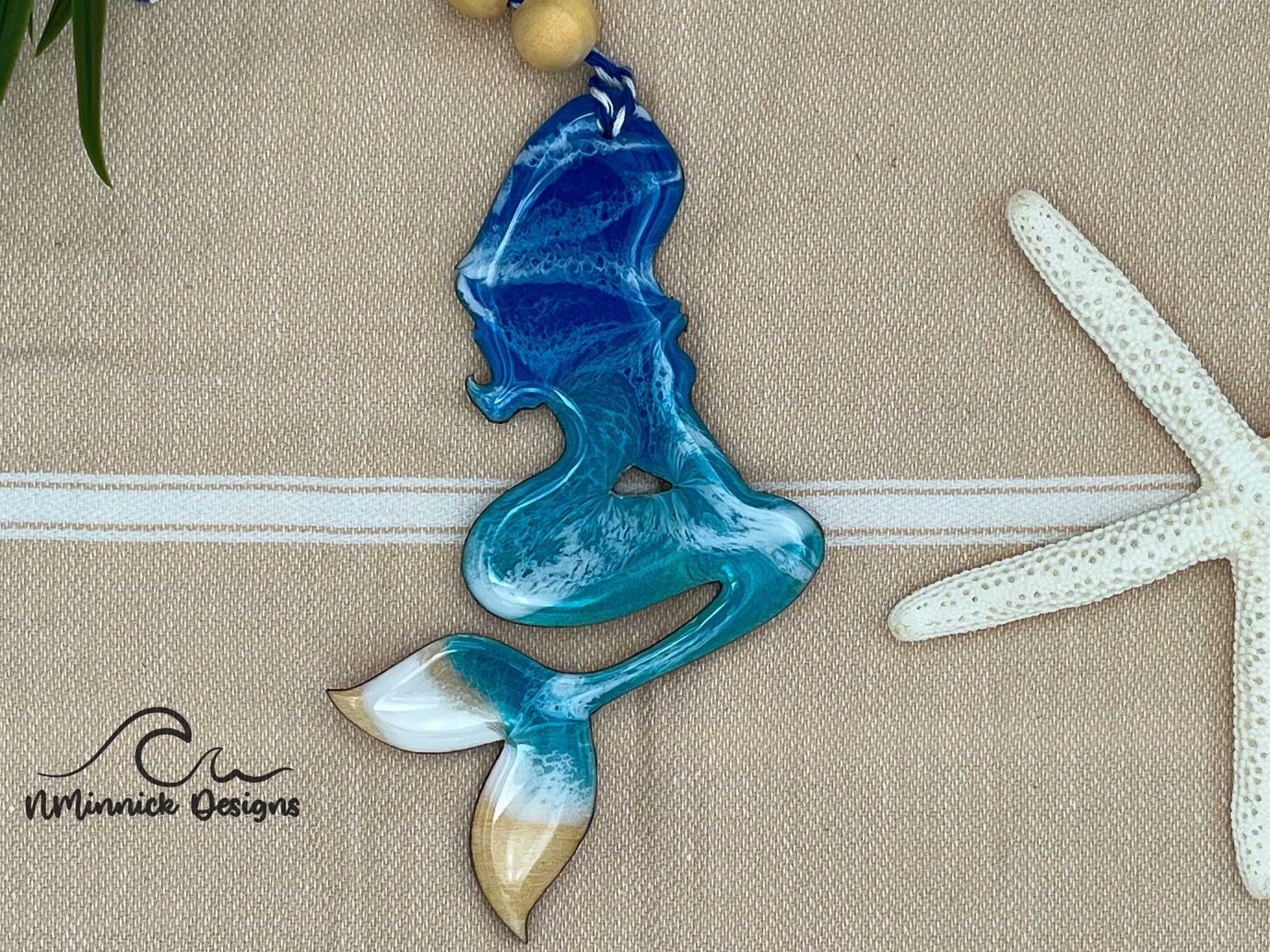 Mermaid Beach Christmas Ornament
