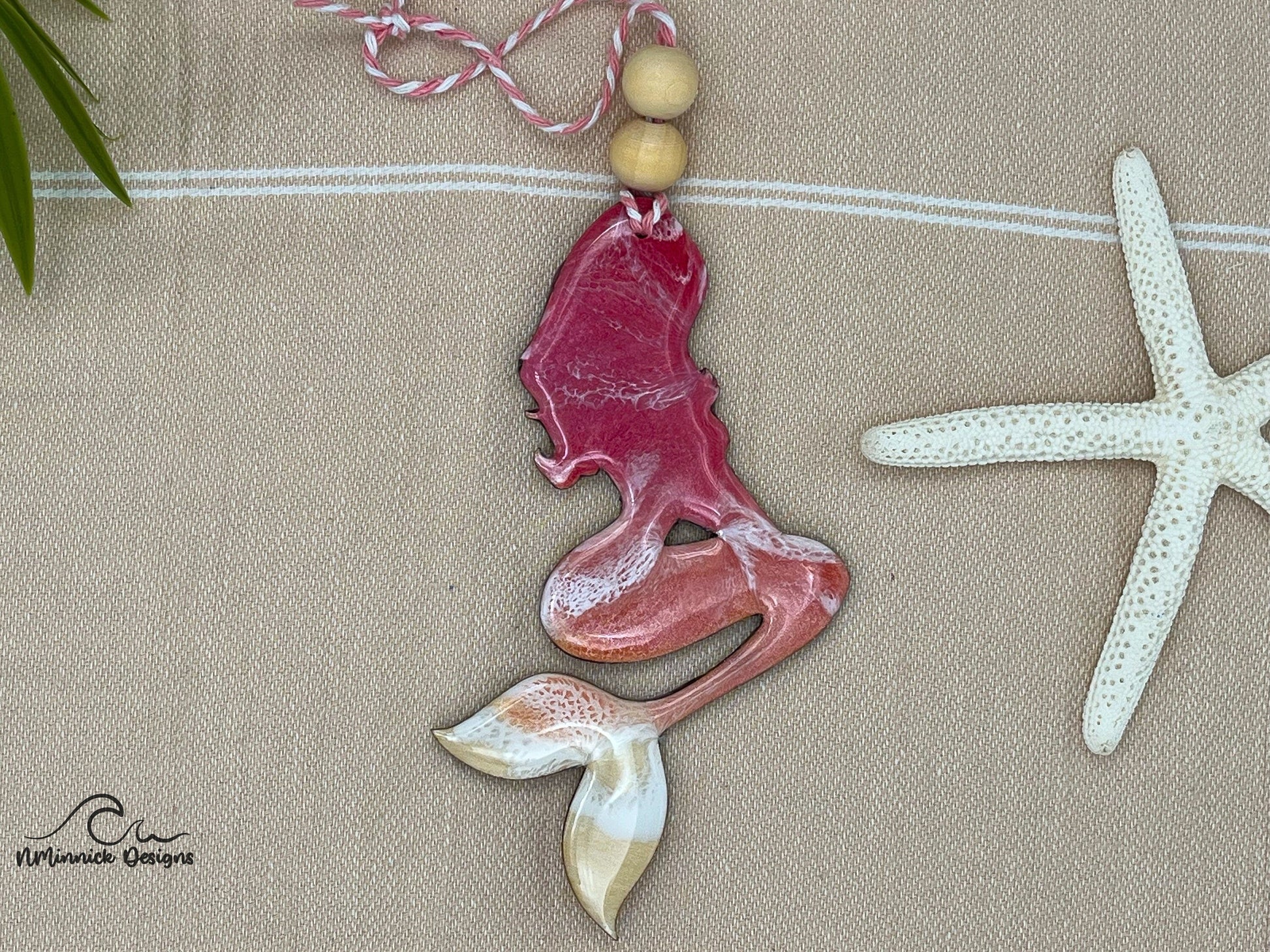 Mermaid Beach Christmas Ornament