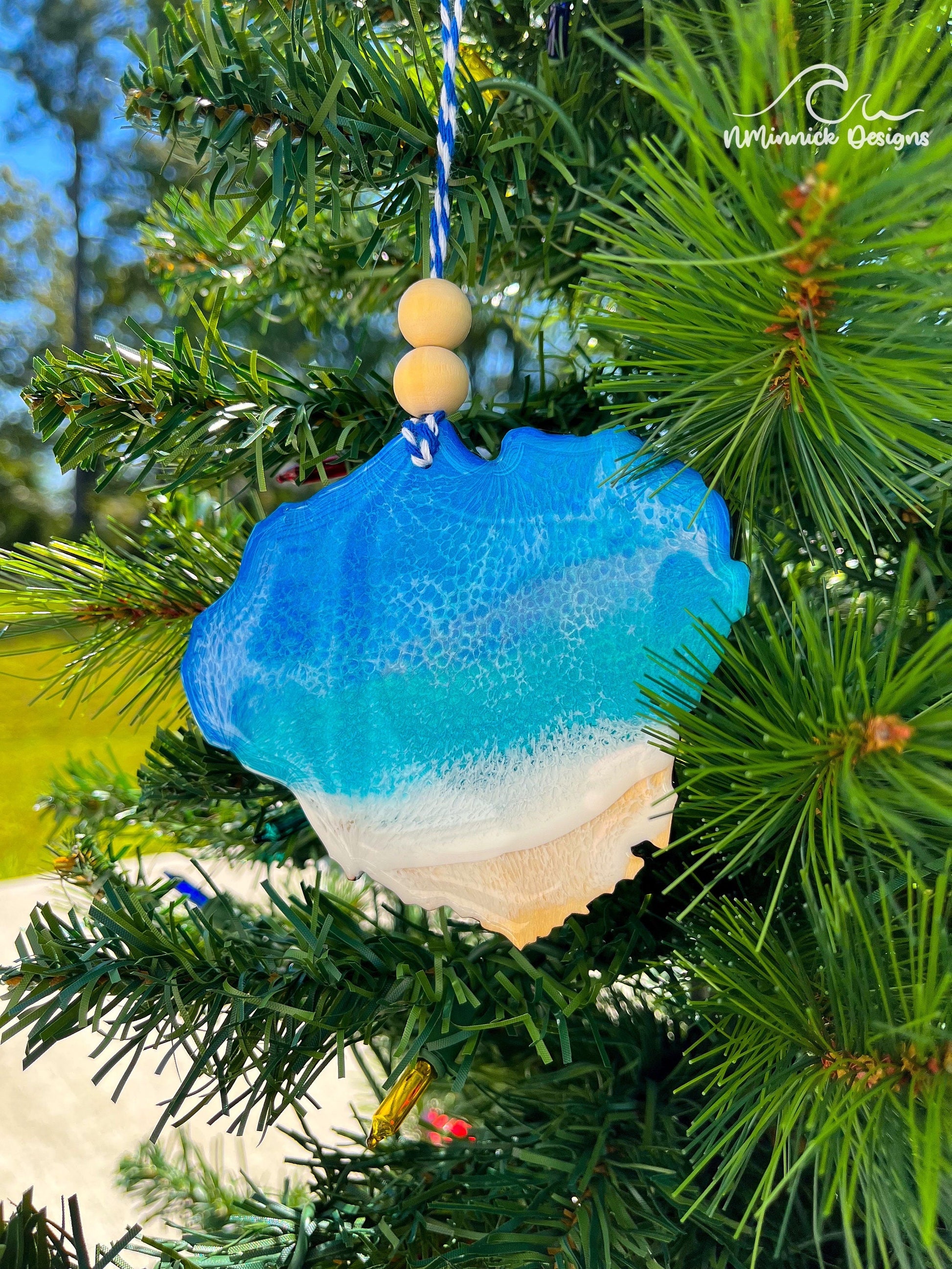 Hawaii Beach Ornaments - Hawaii, Maui, Oahu, Kauai