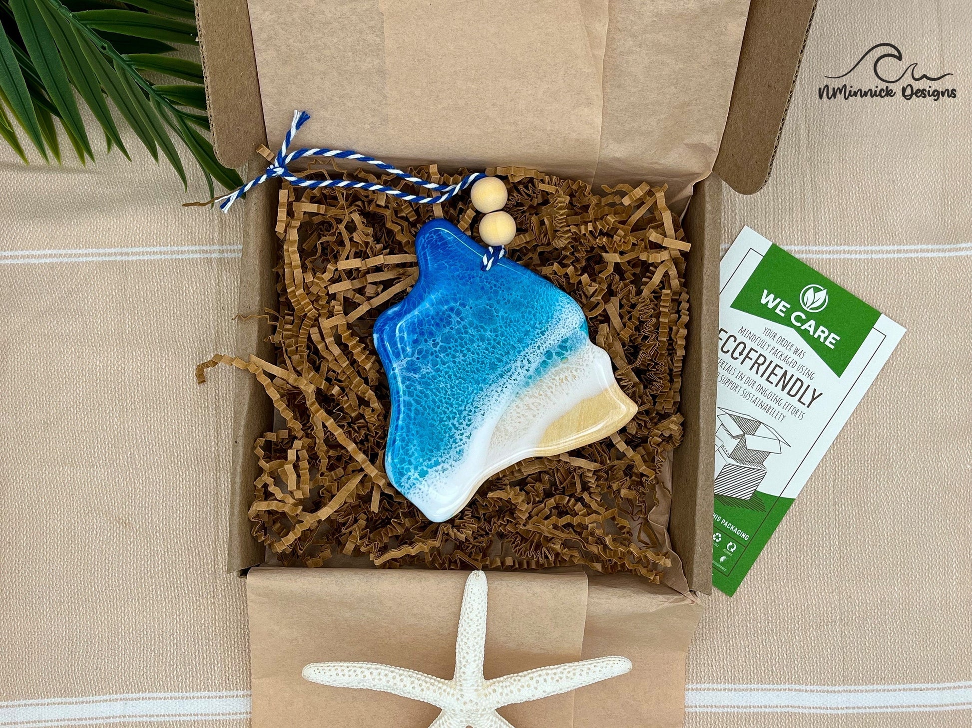 Hawaii Beach Christmas Ornaments - Hawaii, Maui, Oahu, Kauai