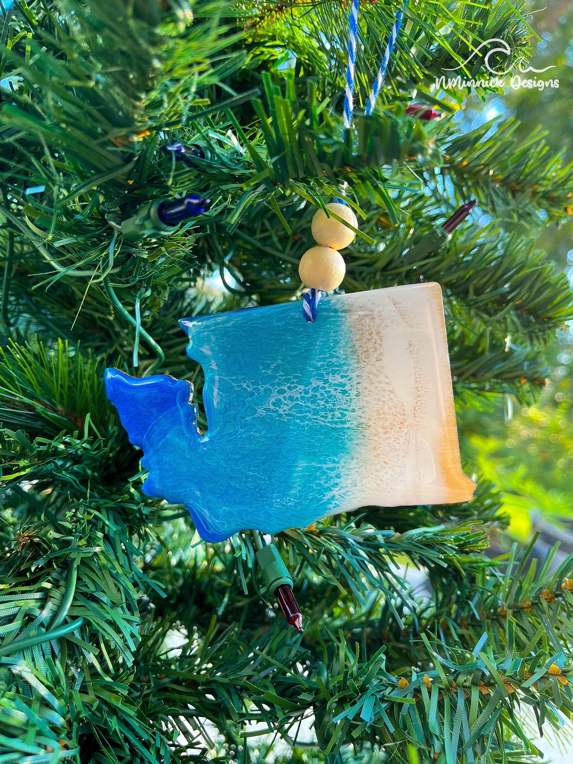 Washington State Beach Ornament