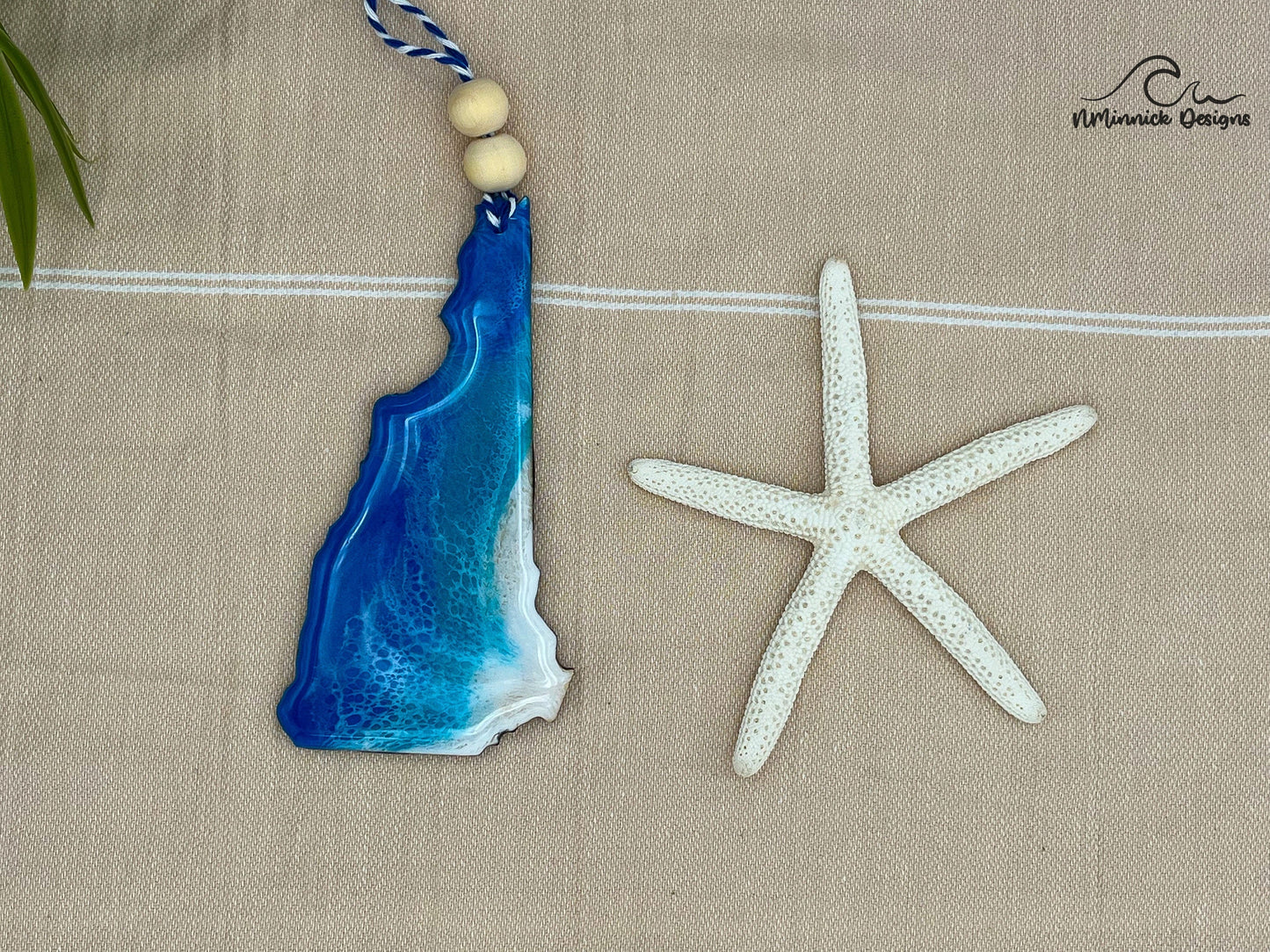 New Hampshire Ocean Resin Ornament