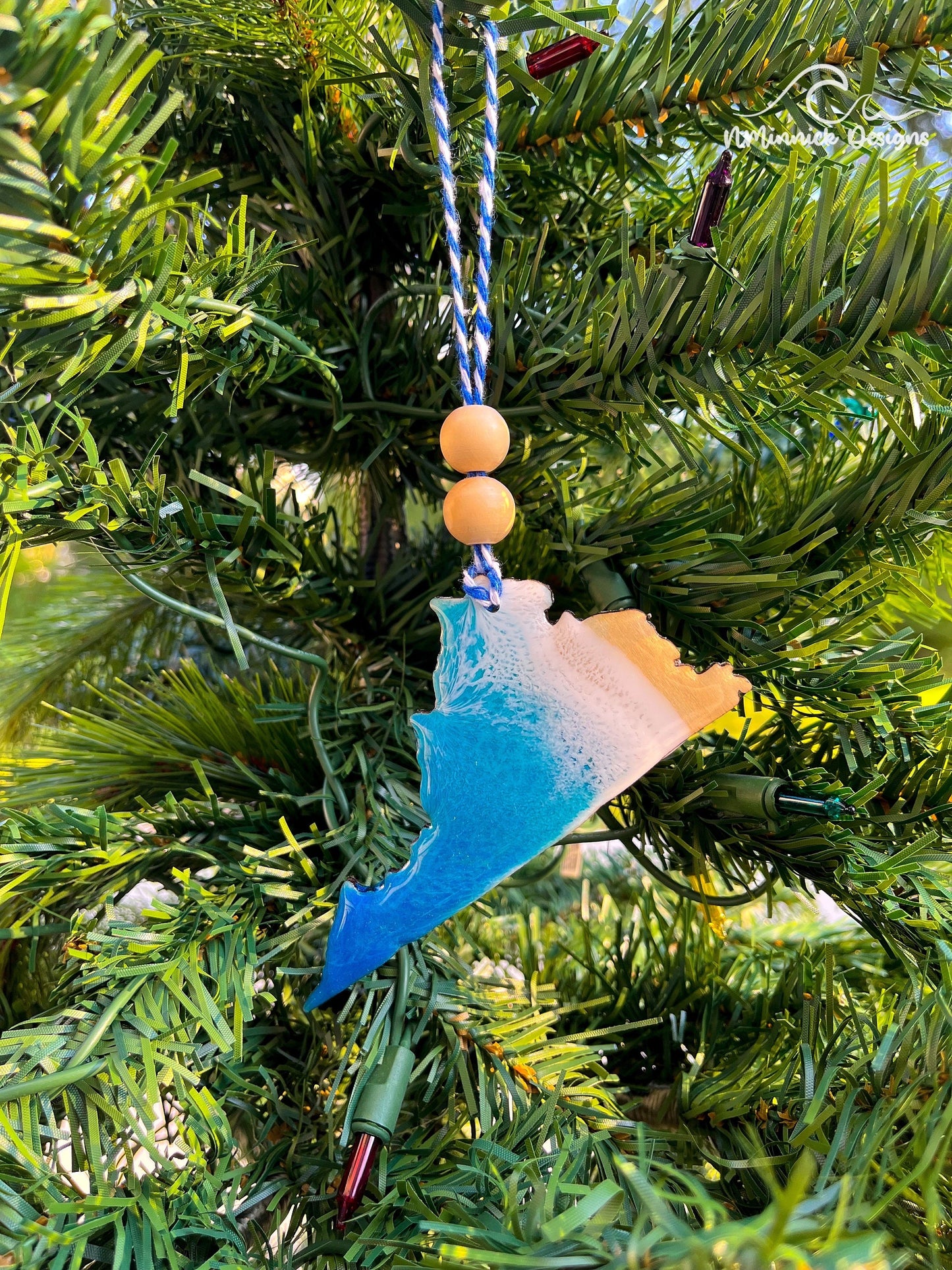 Virginia Beach Ornament Gift Box with Keepsake Gift Bag and Custom Card