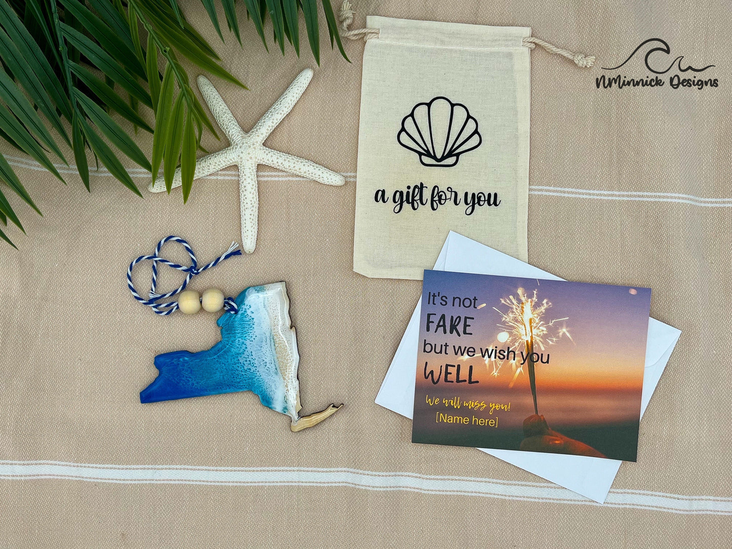 New York Ornament Gift Box with Keepsake Gift Bag and Custom Card