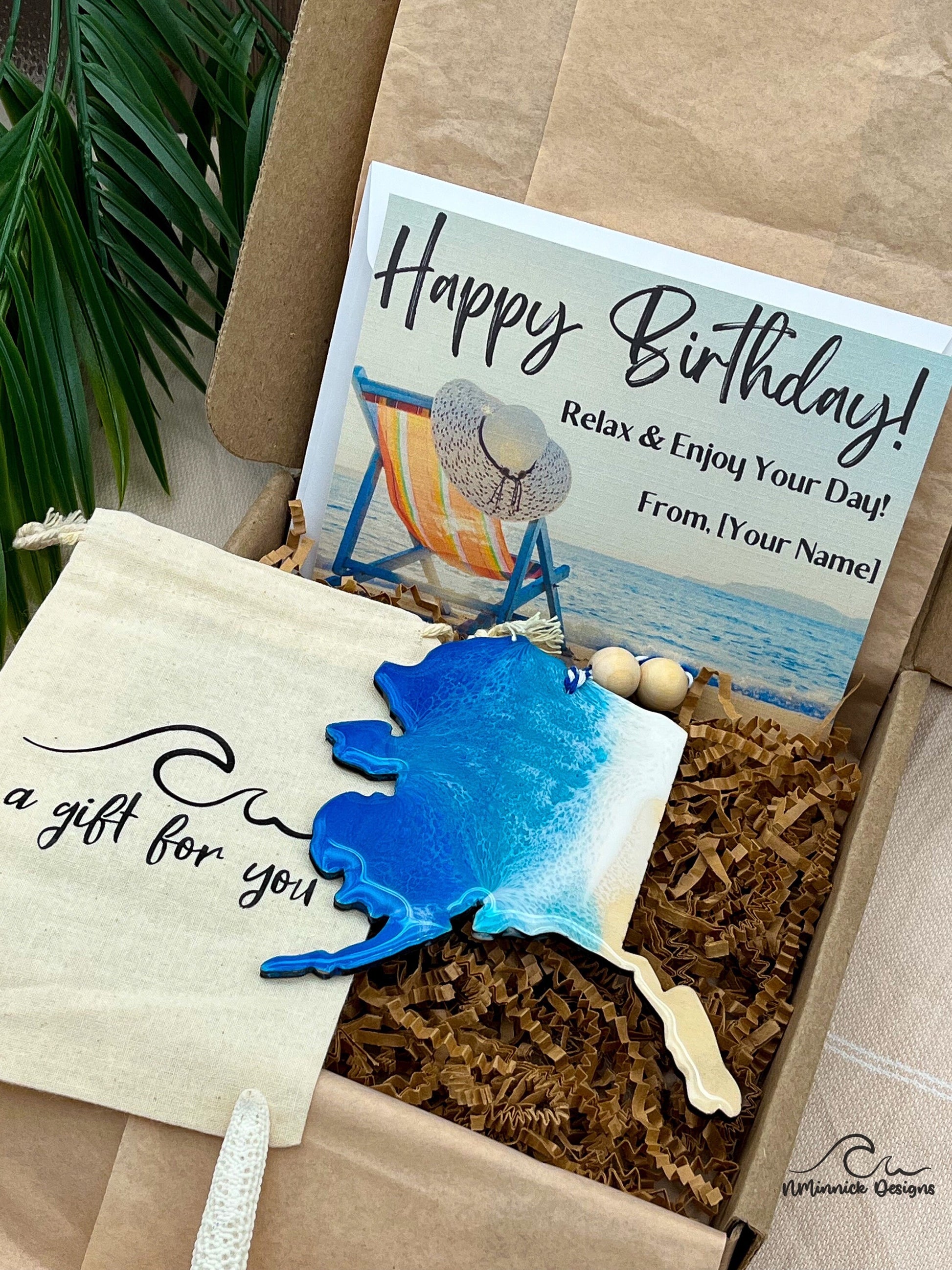 Alaska Ornament Gift Box with Custom Card and Ornament Bag