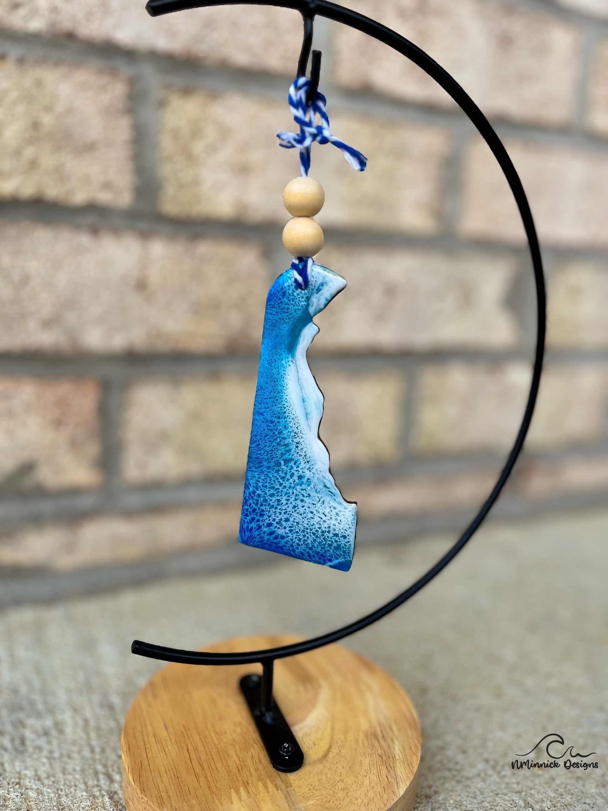 Delaware Beach Christmas Ornament