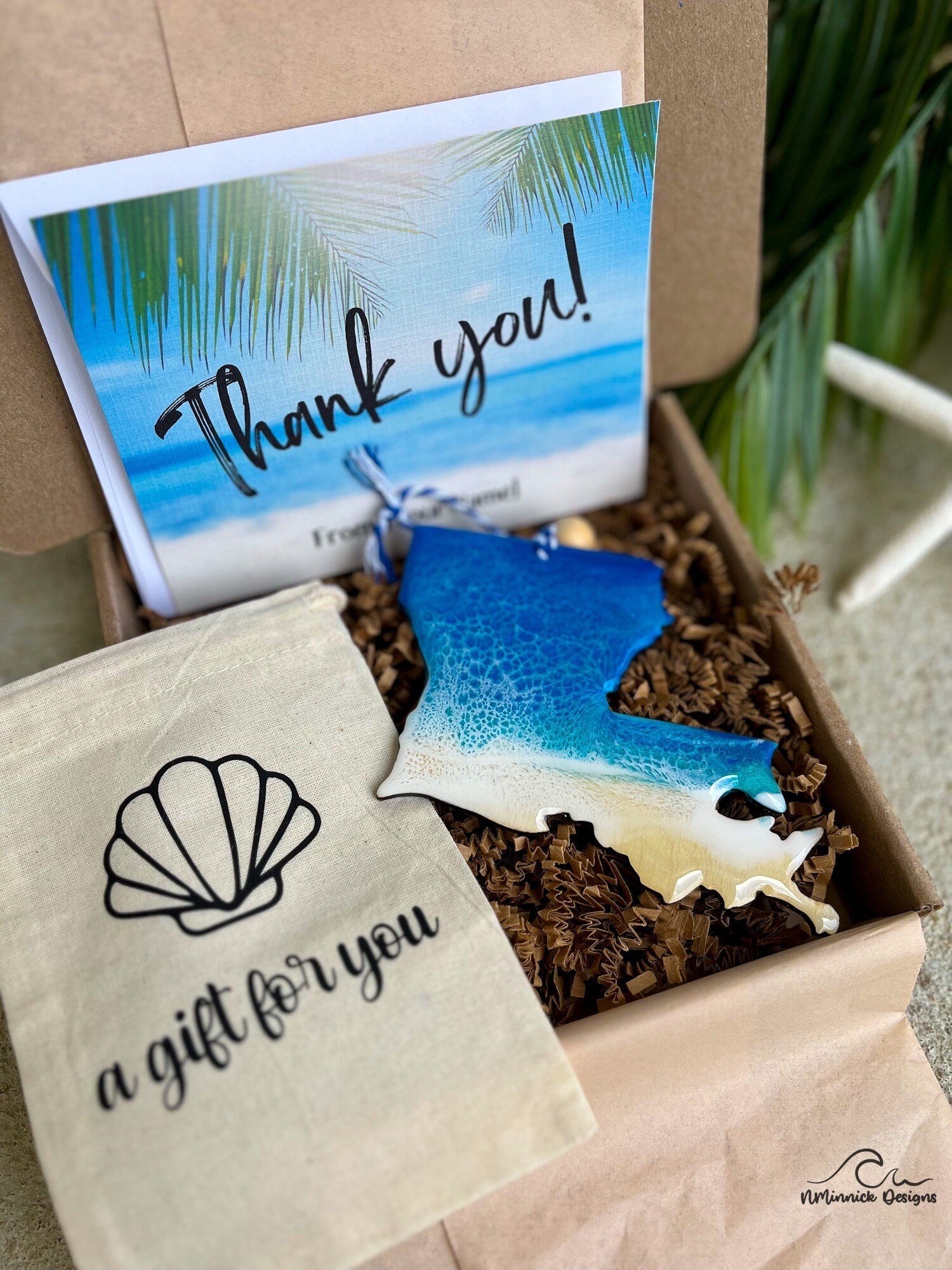 Louisiana Ornament Gift Box with Keepsake Ornament Gift Bag and Custom Card