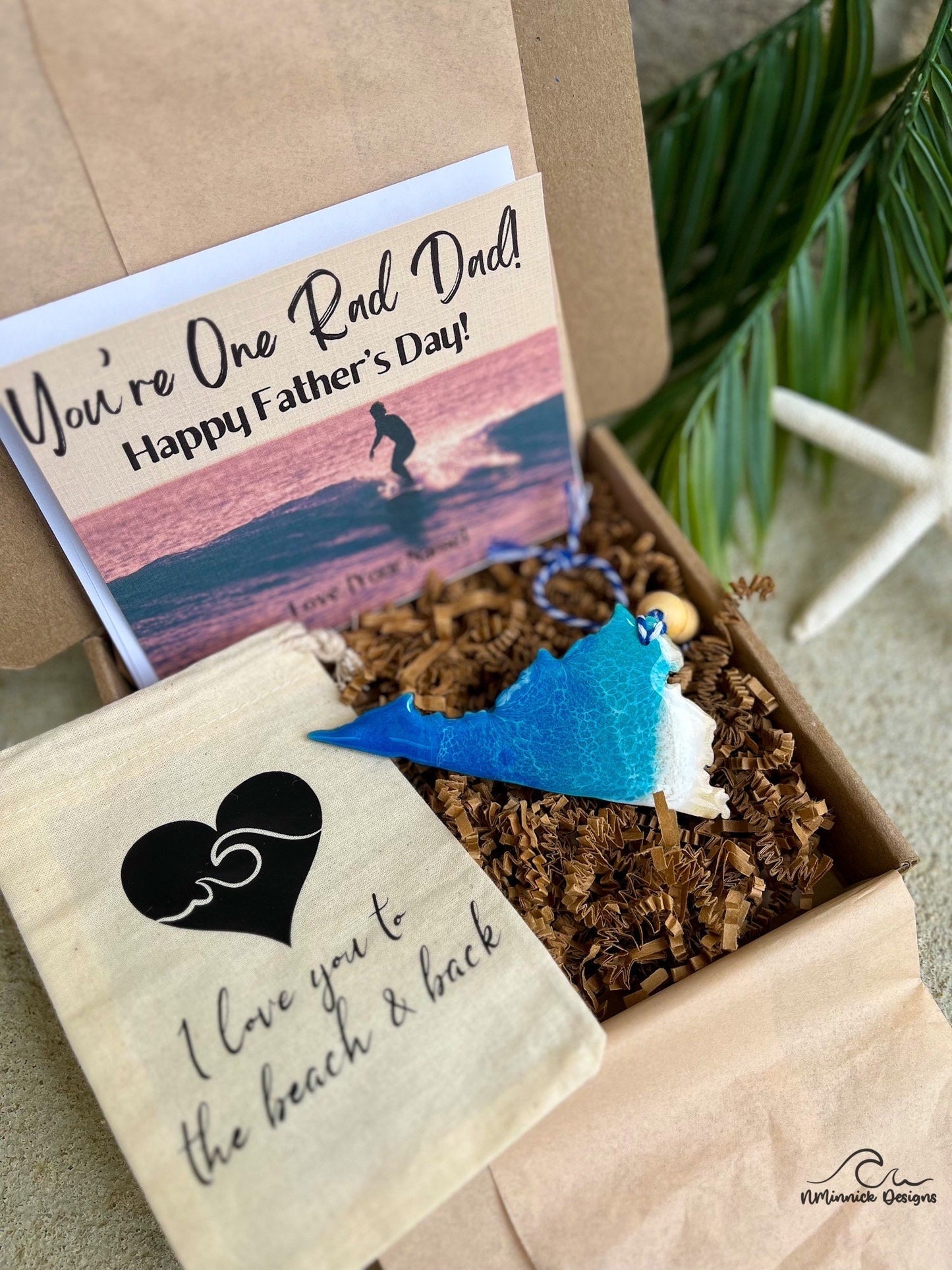 Virginia Beach Ornament Gift Box with Keepsake Gift Bag and Custom Card