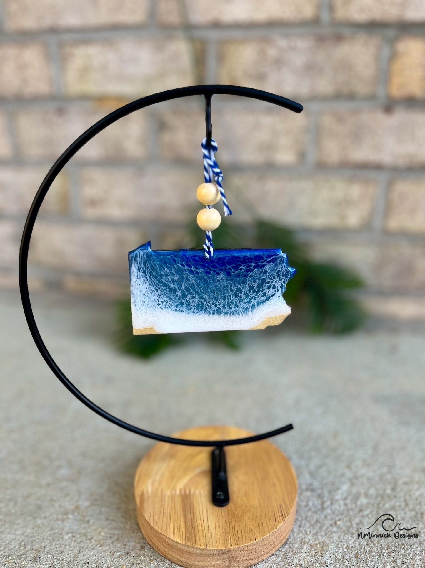 Pennsylvania State Lake Resin Christmas Ornament