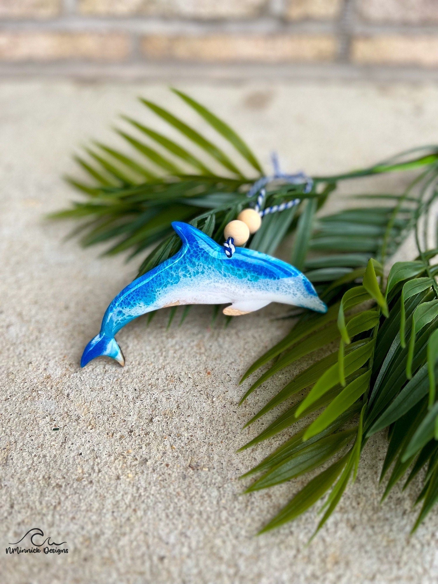 Dolphin Ocean Resin Christmas Ornament