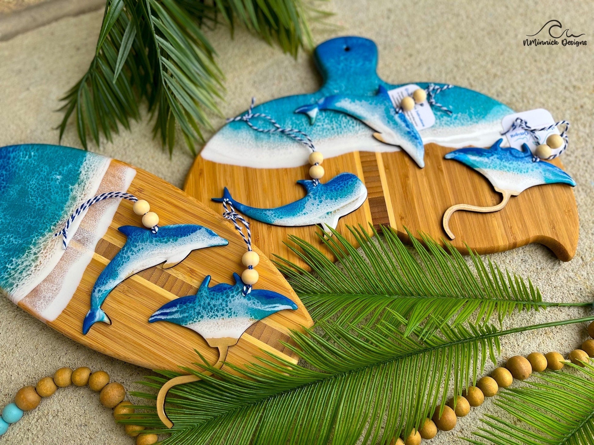 Manta Ray Ocean Resin Ornament