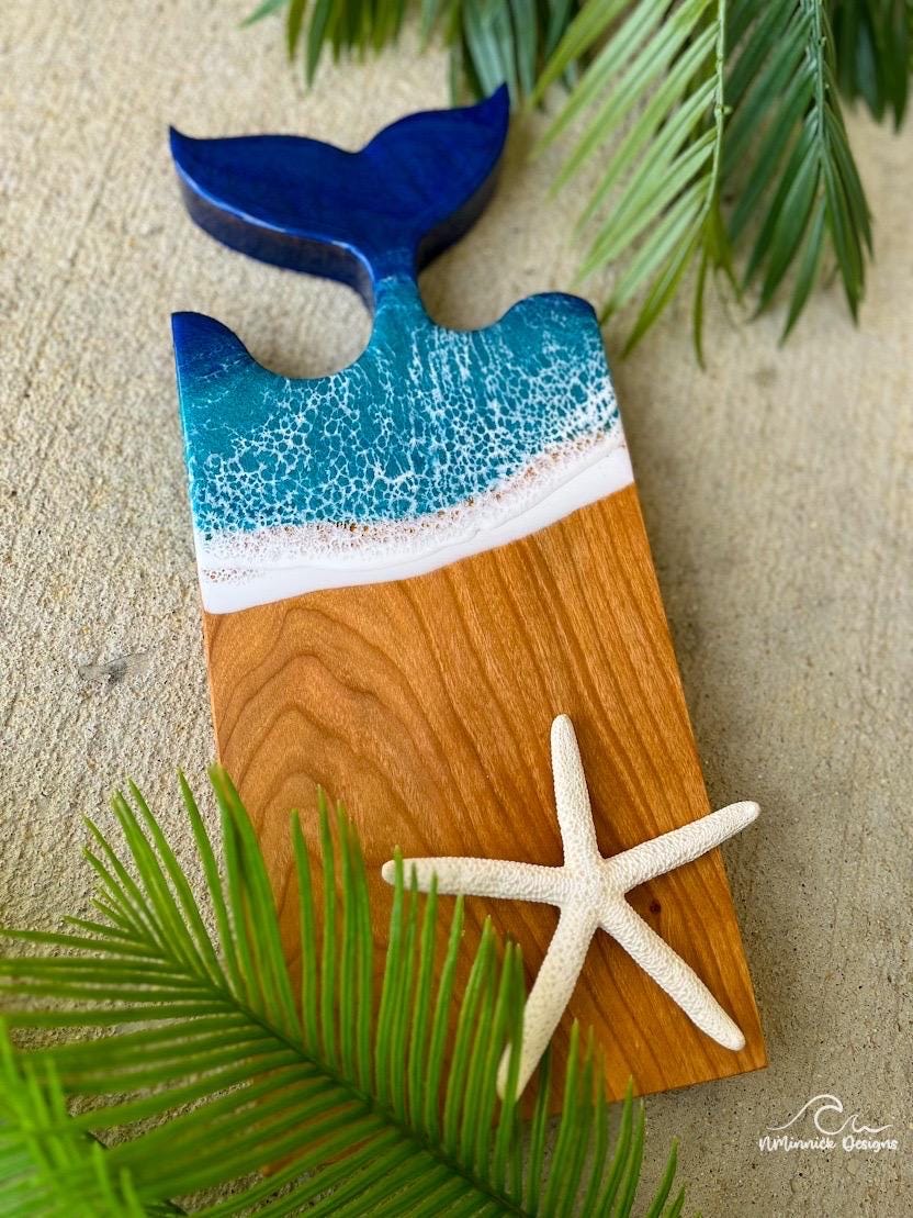 Mermaid Tail Wood Charcuterie Board