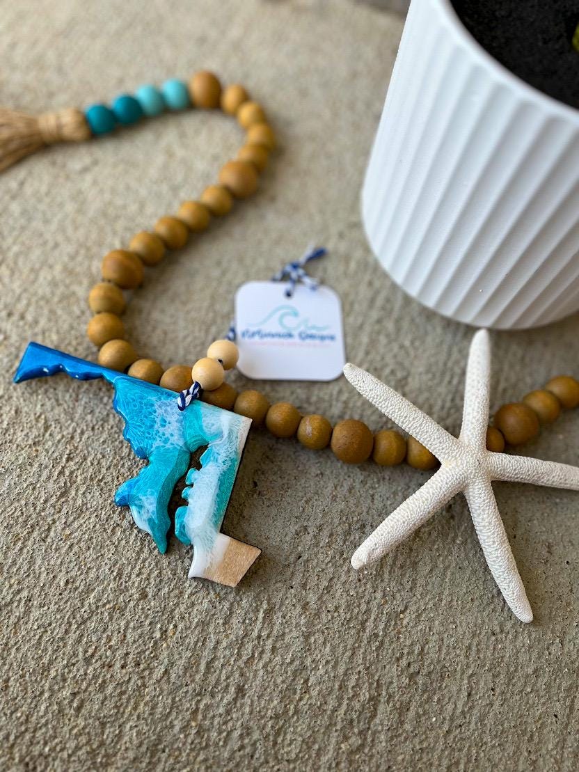 Maryland Beach Christmas Ornament