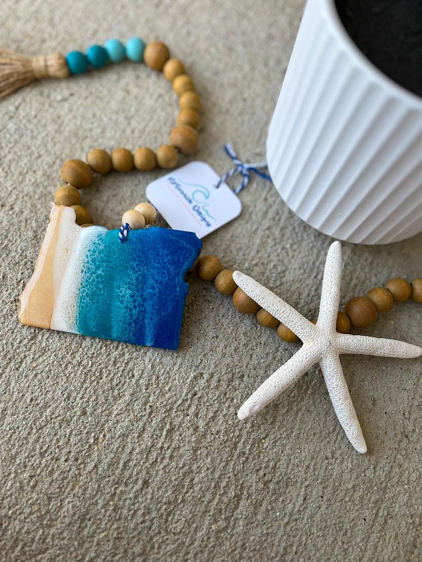 Oregon Beach Christmas Ornament