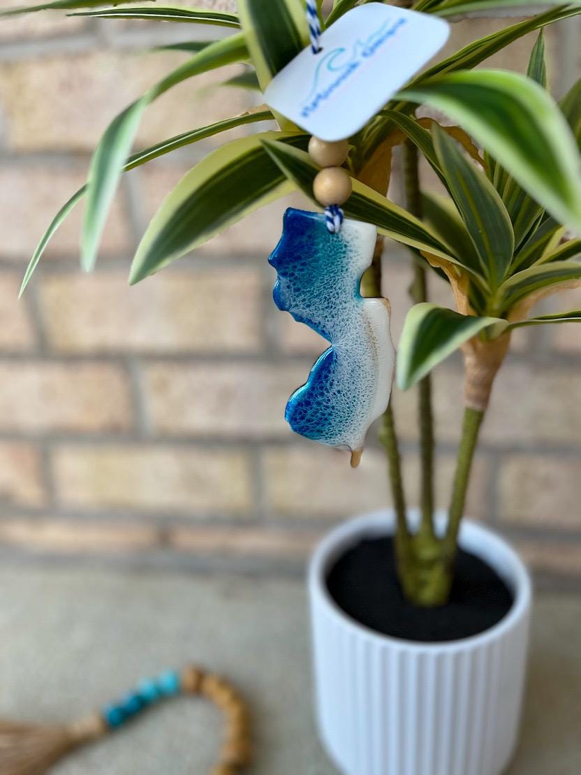 New Jersey Beach Christmas Ornament