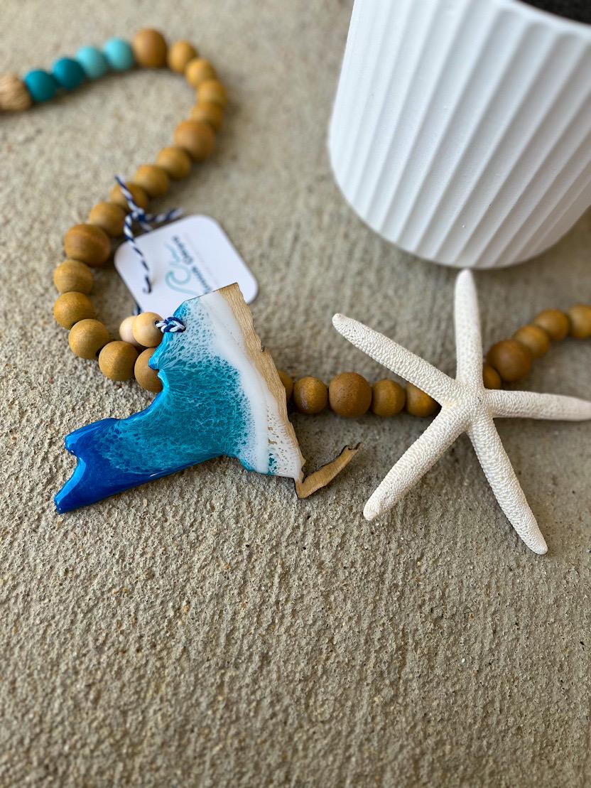 New York Beach Christmas Ornament