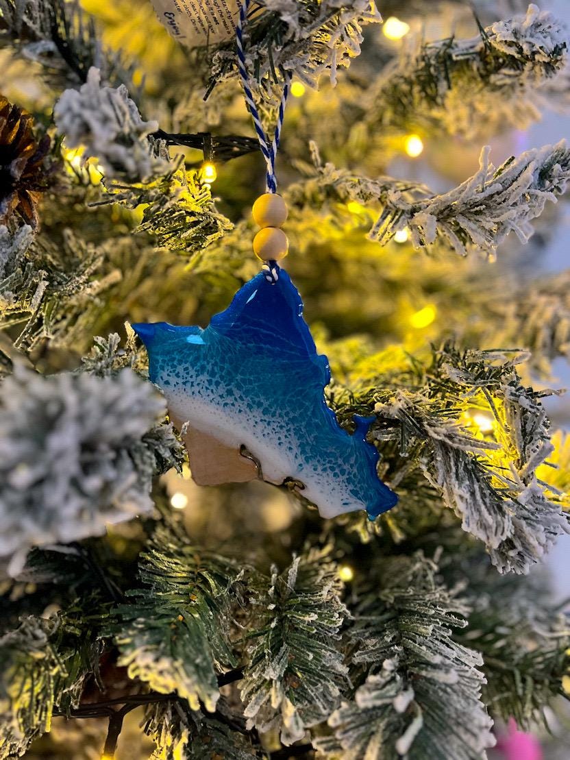 Hawaii Beach Ornaments - Hawaii, Maui, Oahu, Kauai