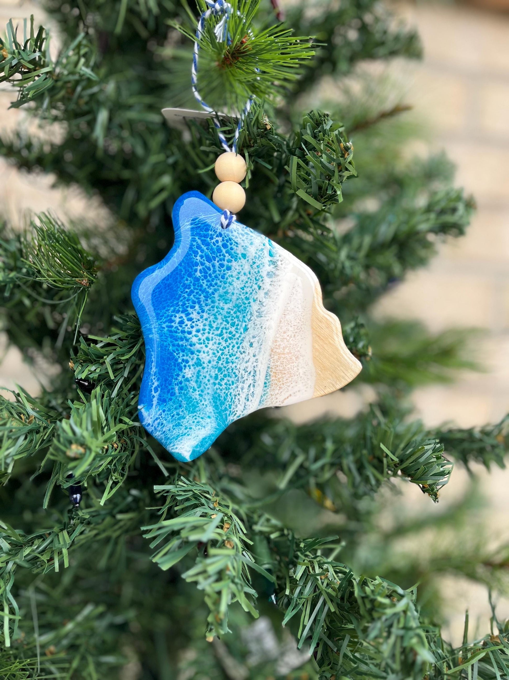 Hawaii Beach Ornaments - Hawaii, Maui, Oahu, Kauai
